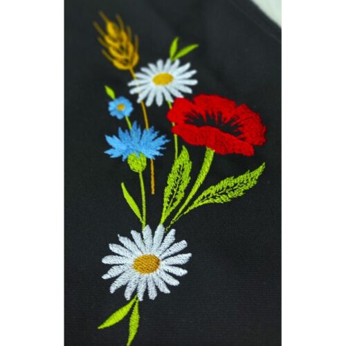 tikitud rukkililled ja moon